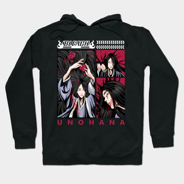 UNOHANA anime Fanart Hoodie by Planet of Tees